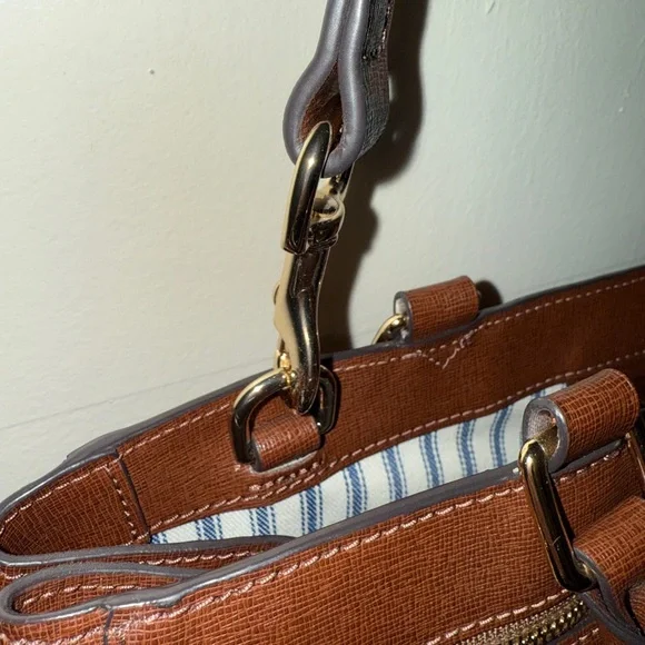 Dooney & Bourke Brown Leather Tote - Picture 7 of 16